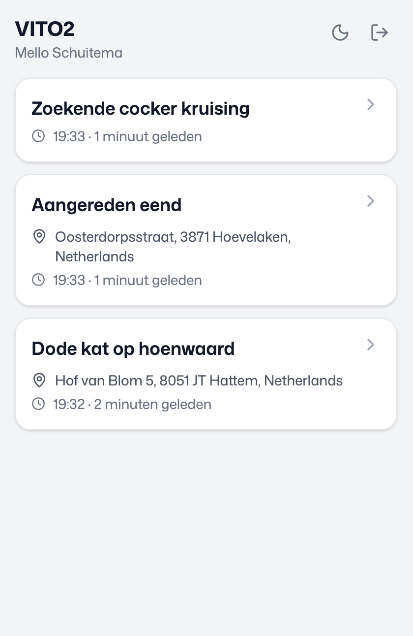 Chauffeur ritoverzicht met toegewezen ritten